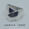 ANB329. Anillo cruzado chico. Ancho central 13mm