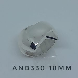 ANB330. Anillo cruzado grande. Ancho central 18mm