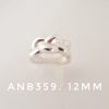 ANB359 ANILLO TRENZA MACIZA ANCHO 12mm